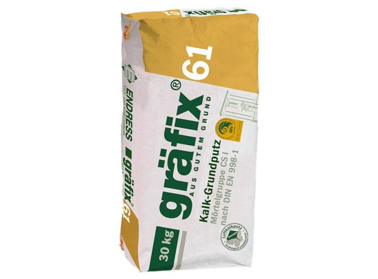 Grafix - 61 luchtkalk - 30kg - basispleister grondmortel
